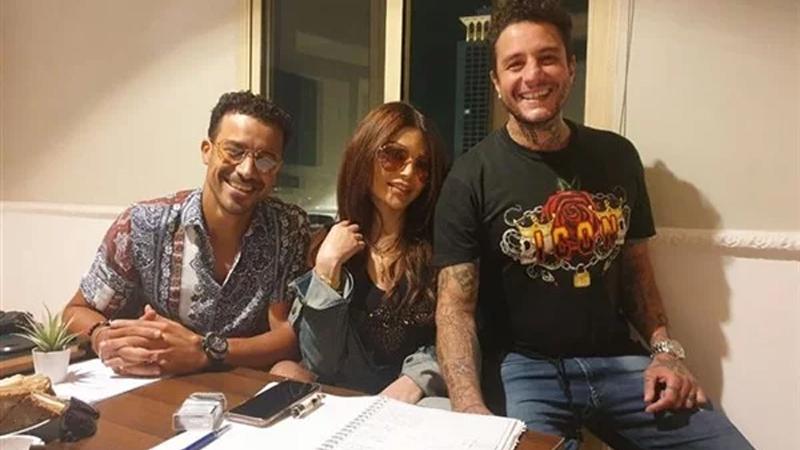 أحمد الفيشاوي يثير جدلا بـ نيولوك مع هيفاء وهبي .. شاهد