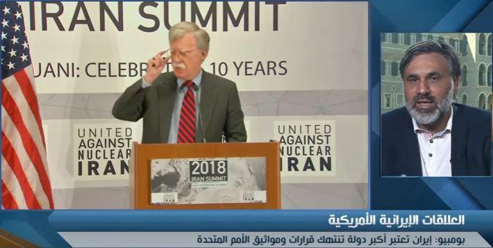 بالفيديو.."مصطفى فحص": التصعيد الأمريكي ضد إيران للتأكيد على الخروج من الاتفاق النووي
