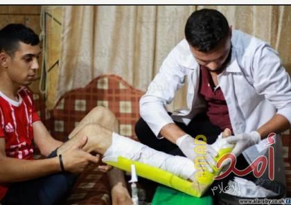 غزة: شبان فلسطينيون يطلقون مبادرة طبية لتضميد آلام جرحي مسيرة العودة