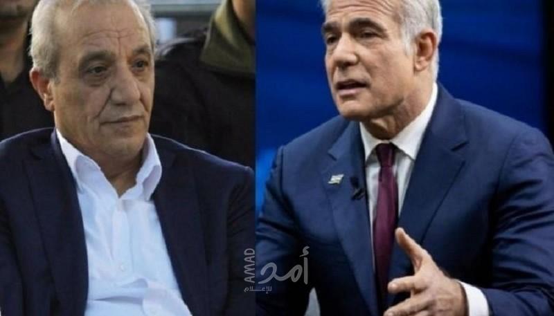 قناة عبرية: لابيد اجتمع مع رئيس جهاز المخابرات الفلسطينية اللواء فرج
