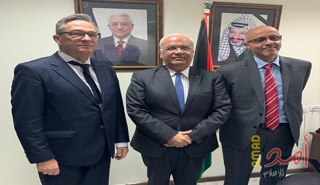 عريقات لــ وفد الأمم المتحدة: يجب حل قضايا الوضع النهائي كافة وعلى رأسها "اللاجئين"