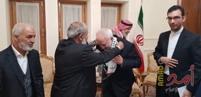 خلال لقاء مع ظريف.. الزهار: إيران هي الداعم الحقيقي لفلسطين!