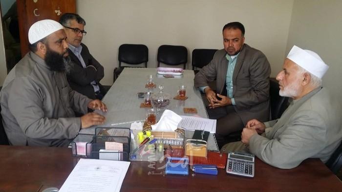 الأسطل يستقبل رئيس بلدية الشوكة برفح