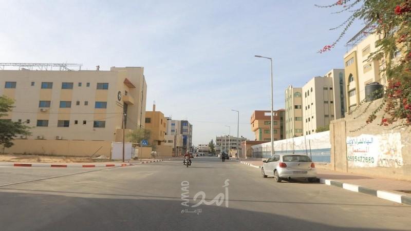 بلدية غزة تفتتح مشروع تطوير امتداد شارع الجزائر غرب المدينة