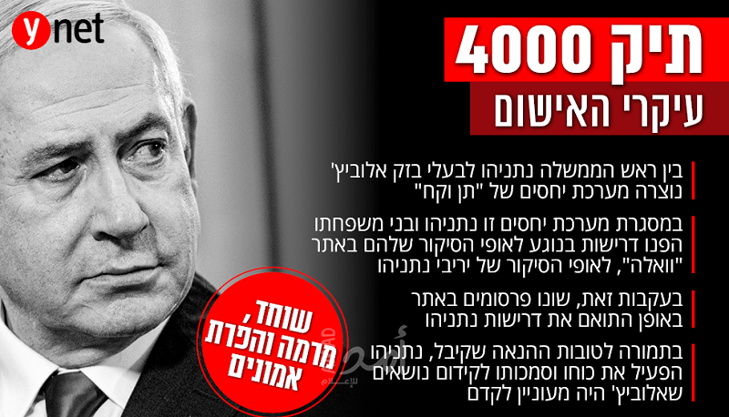 صحيفة عبرية تكشف تفاصيل لائحة الاتهام المعدلة ضد نتنياهو!
