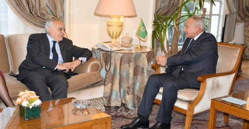 أبو الغيط يبحث مع غسان سلامة سبل وقف القتال بين الأطراف الليبية