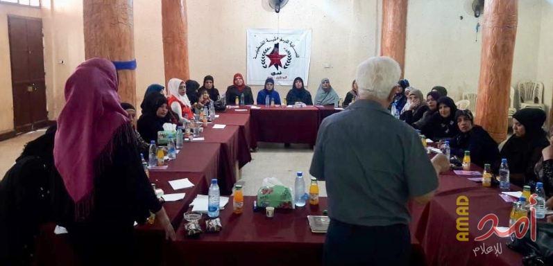 "ندى": لقاء نسائي بمخيم الجليل دعماً للإضراب العام ضد قانون القومية