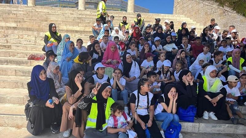 زهرة المدائن تنظم رحلة لمخيم "القدس أحلى " للمسجد الأقصى 