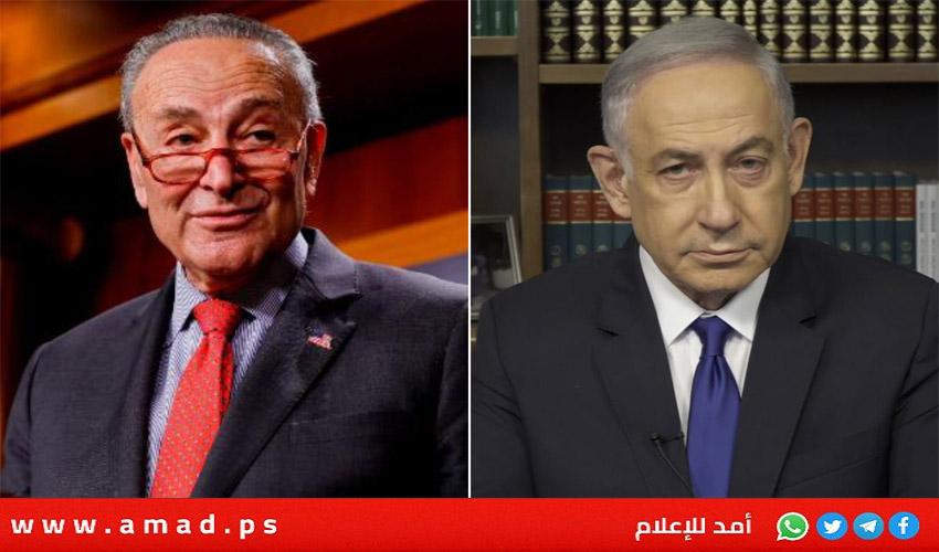 سندخل رفح..نتنياهو: "تصريحات شومر غير مناسبة على الإطلاق..ولسنا جمهورية موز"