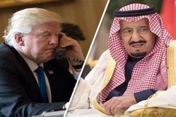الملك سلمان للرئيس الأمريكي ترامب: السلام يتطلب حل عادل للقضية الفلسطينية
