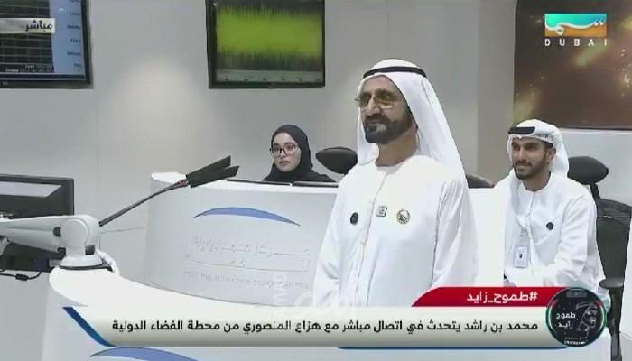 تفاصيل أول اتصال مباشر بين محمد بن راشد مع أول رائد فضاء إماراتي المنصوري