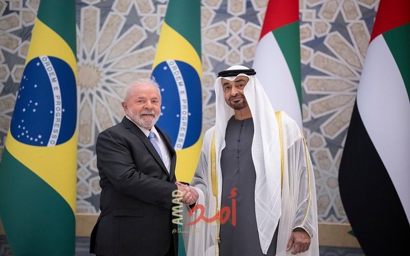 الرئيس الإماراتي يستقبل نظيره البرازيلي ويبحثان العلاقات الثنائية والتطورات الإقليمية والدولية