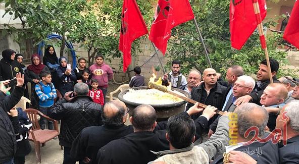 بالصور .. انطلاق فعاليات الذكرى 49 لإنطلاقة الجبهة الديمقراطية بإيقاد الشعلة في مخيم الرشيدية