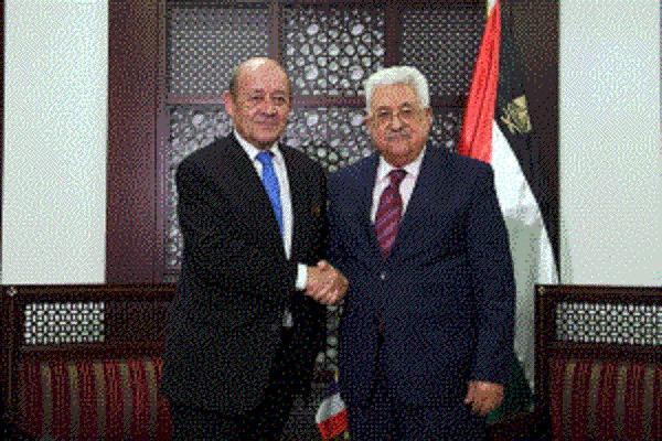 خلال استقباله وزير خارجية فرنسا..الرئيس عباس: أمريكا أخرجت نفسها كوسيط نزيه للعملية السياسية