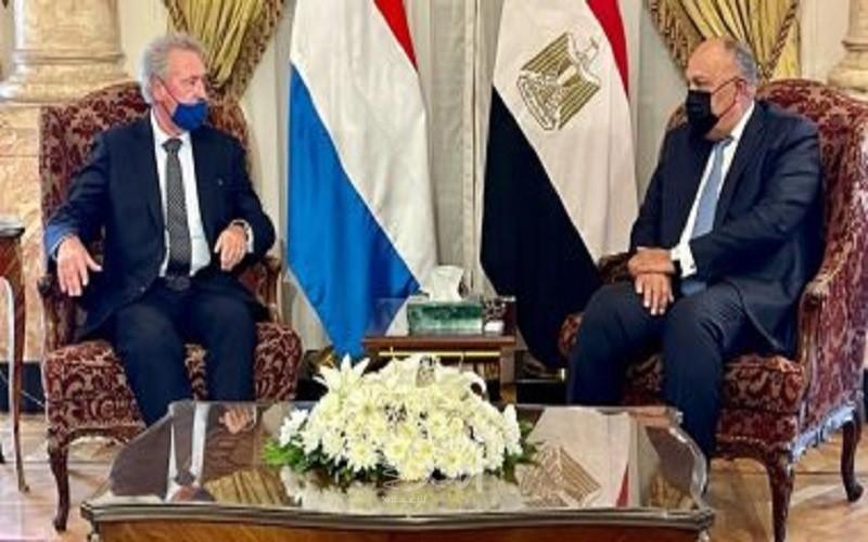 وزير خارجية مصر: نتطلع للتواصل مع حكومة إسرائيل لتحقيق السلام مع الفلسطينيين