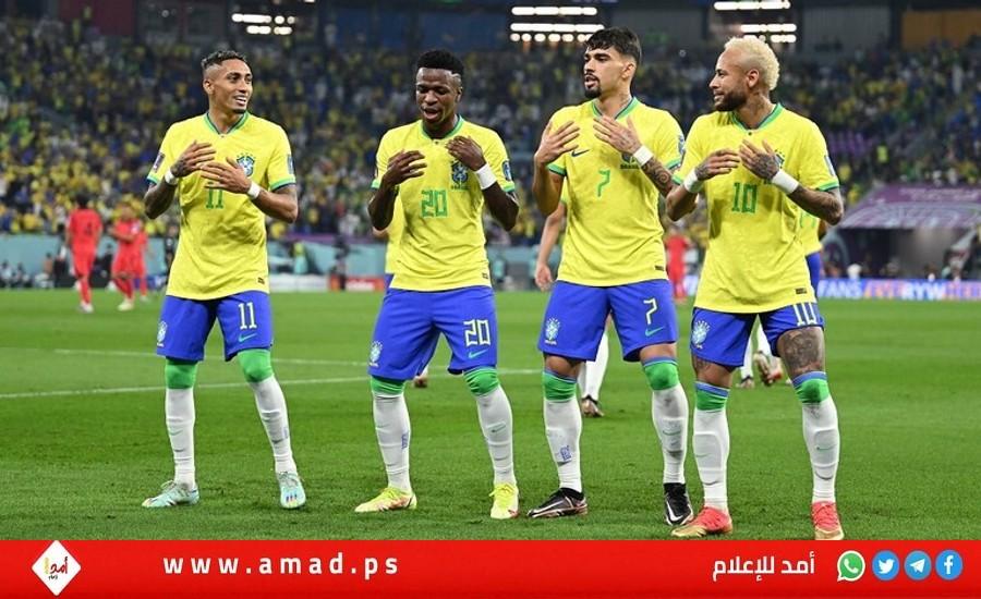 البرازيل تقدم رقصتها الكروية وتصعق كوريا الجنوبية في كأس العالم - فيديو