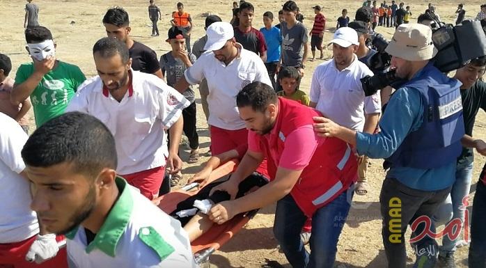 بالصور محدث (3).. شهيد و396 إصابة في جمعة "موحدون لإسقاط الصفقة وكسر الحصار"