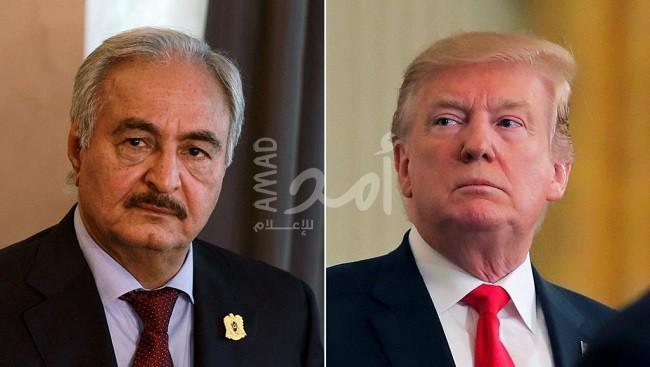 ترامب تحادث مع المشير حفتر حول جهود مكافحة الإرهاب