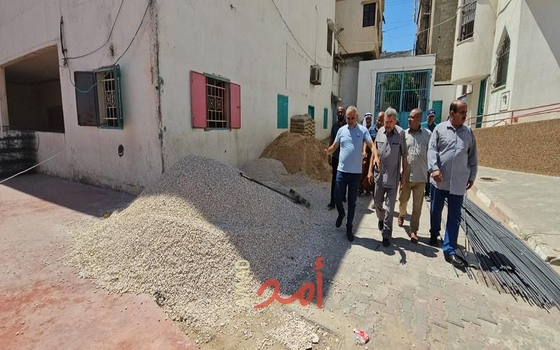 العربية الفلسطينية تتفقد مشروع الصالة الرياضية لنادي خدمات المغازي