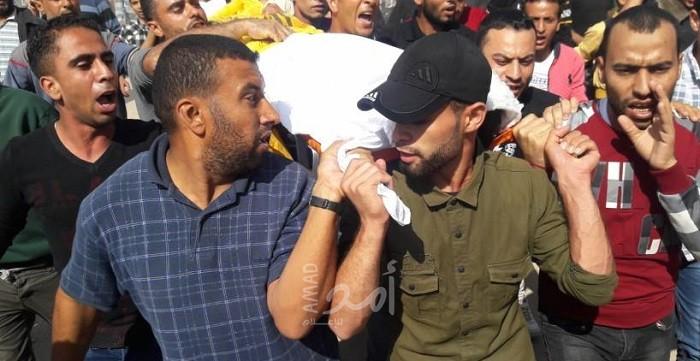 جماهير خانيونس تودع "الشحري" شهيد العدوان الإسرائيلي على غزة- صور