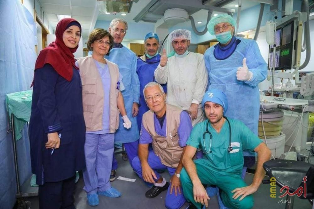 وفود طبية أجنبية تجرى عمليات قسطرة قلبية للأطفال في مستشفى الرنتيسى بغزة