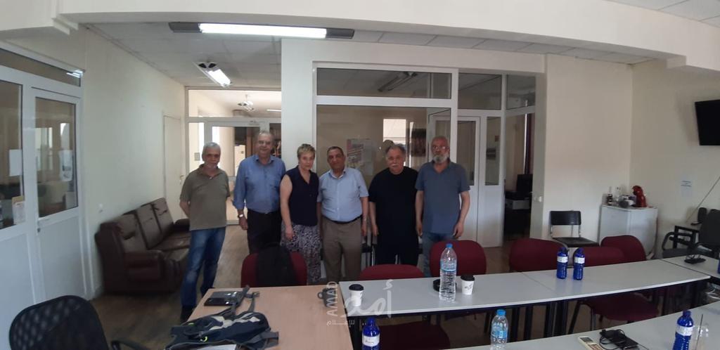 الجبهة الديمقراطية تعرض الأوضاع السياسية مع حزب الوحدة الشعبية اليوناني وتقدم واجب العزاء