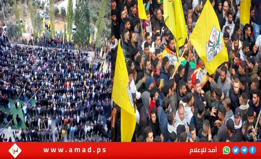 جماهير رام الله تشيّع جثمان الشهيد "رائد النعسان" - صور