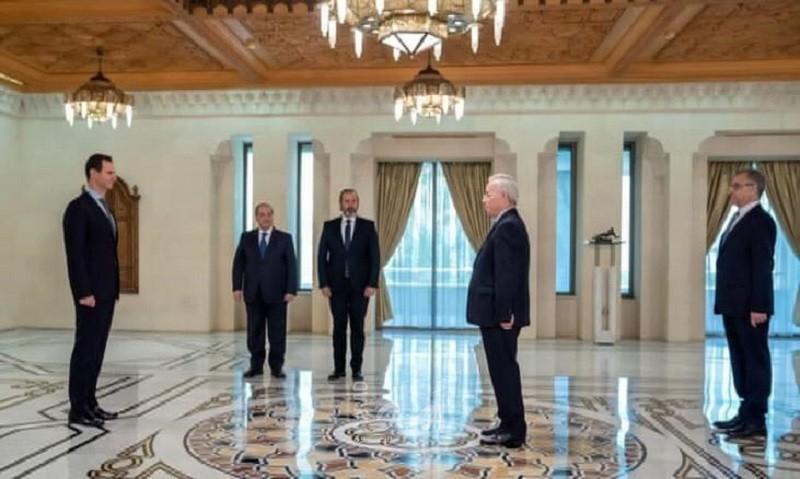 الرئيس السوري يتقبل أوراق اعتماد السفير الفلسطيني "سمير الرفاعي"