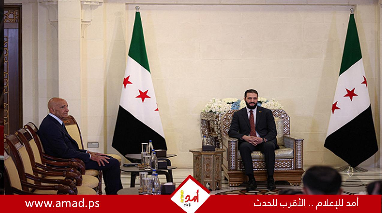 الشرع يستقبل المبعوث الأميركي في دمشق