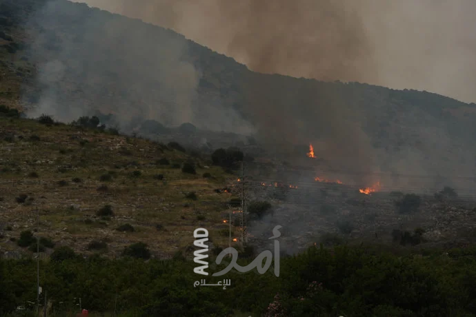 إطلاق عشرات الصواريخ نحو مستوطنات وبلدات الجليل الأعلى من جنوب لبنان - فيديو