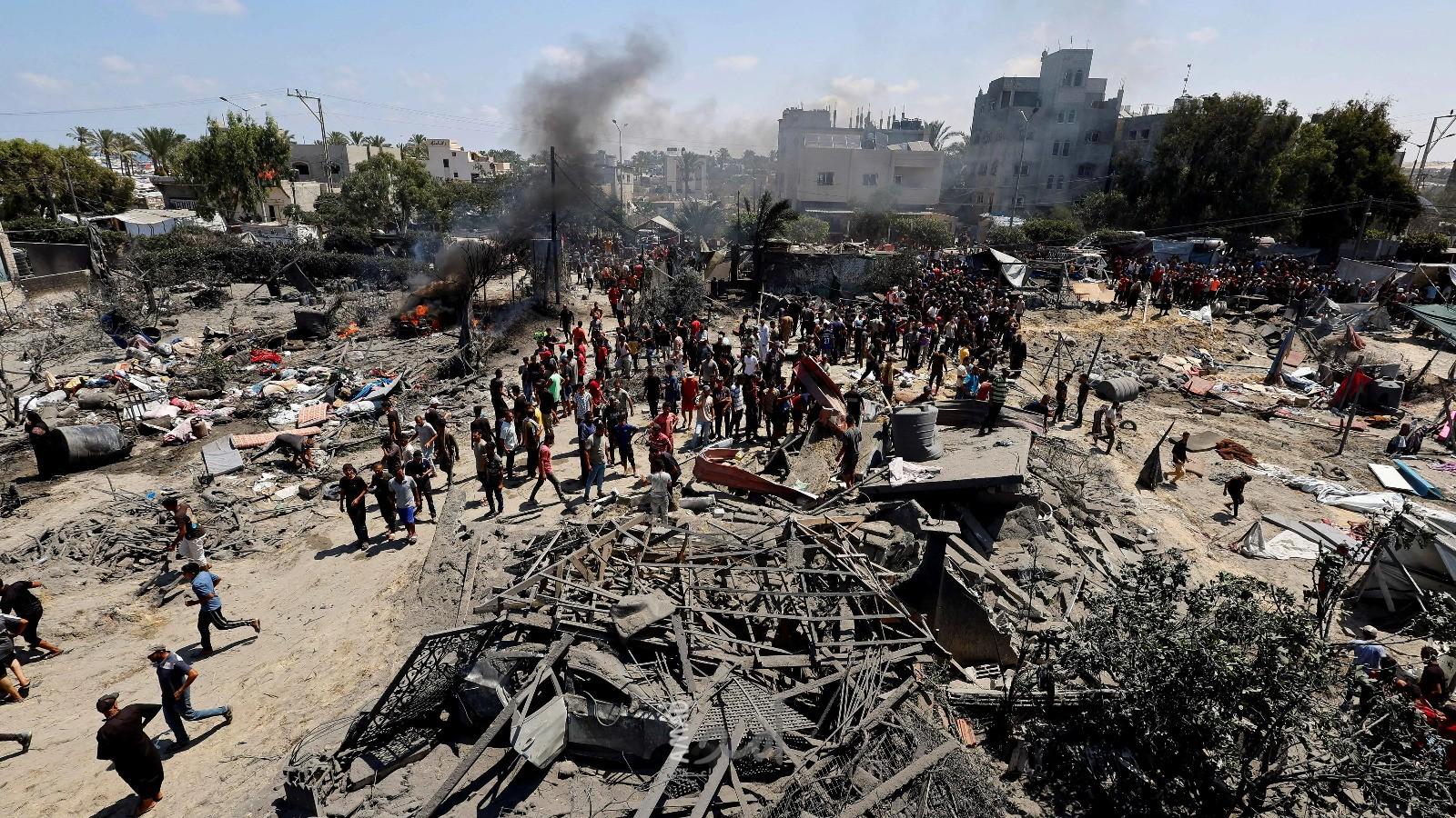 حملت أمريكا المسؤولية..الرئاسة الفلسطينية: مجزرة مواصي خانيونس استكمال لحرب الإبادة الجماعية