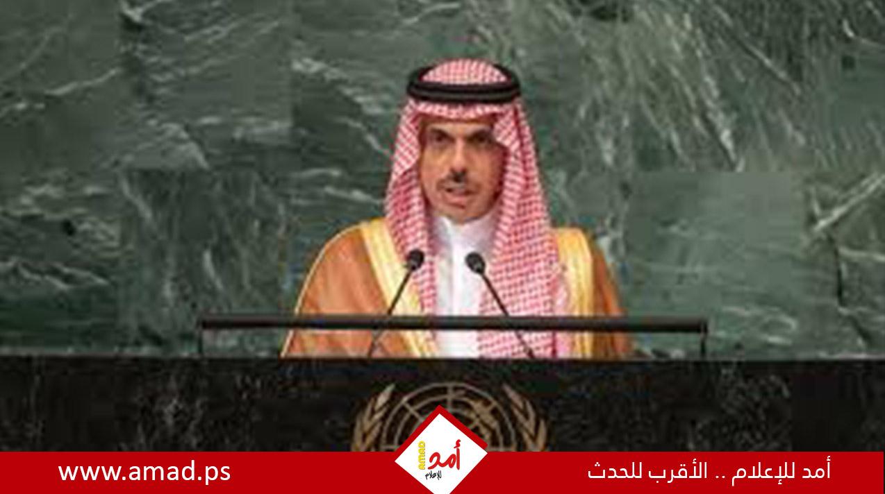بن فرحان: القضية الفلسطينية على رأس أولويات السعودية في المحافل الدولية