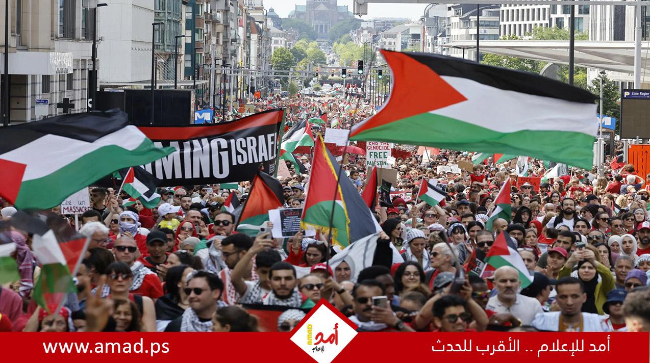 مظاهرات حاشدة في عواصم أوروبية  تنديدا بالعدوان الإسرائيلي على غزة - صور