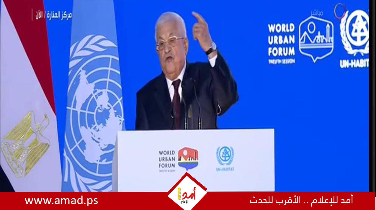 عباس يطالب باتخاذ إجراءات بحق إسرائيل لعدم وفائها بالتزاماتها تجاه قبول عضويتها في الأمم المتحدة