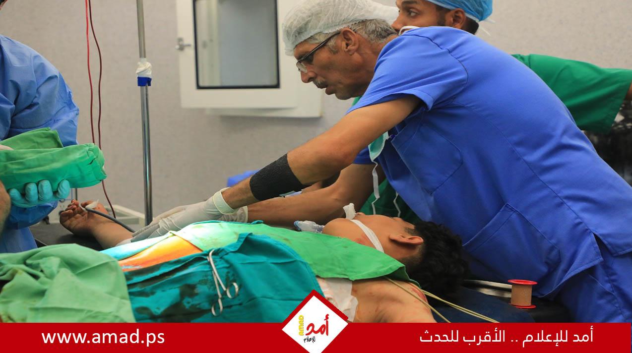 الهلال الأحمر الفلسطيني: مستشفى الأمل يستقبل المصابين وسط ظروف قاسية - صور