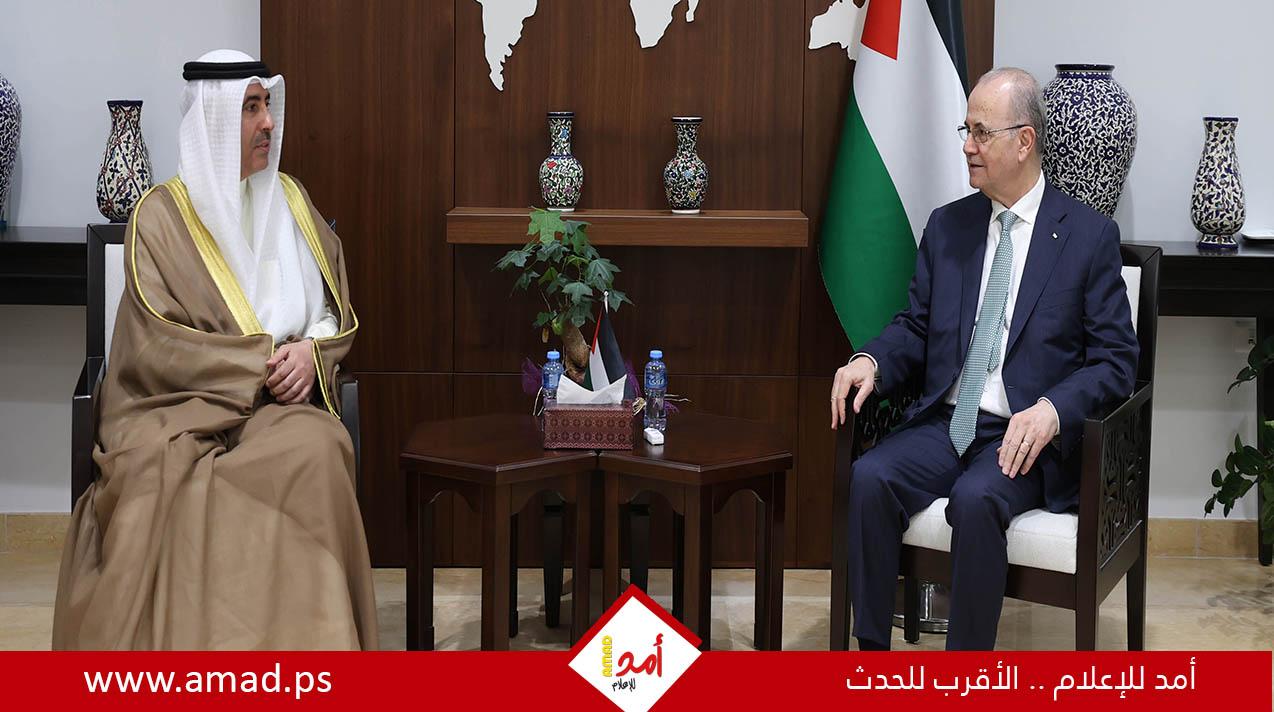 مصطفى يثمن دور الكويت الرائد في العمل السياسي والدبلوماسي لدعم فلسطين وقضيتها