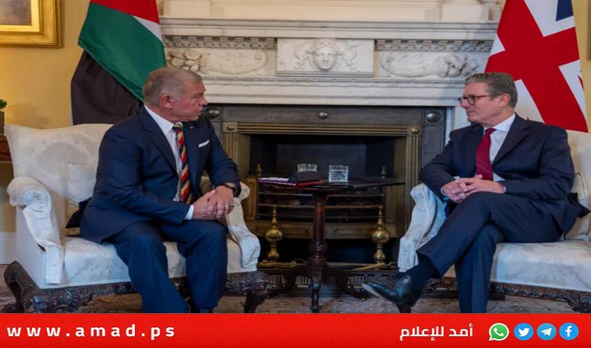 الأردن وبريطانيا يؤكدان ضرورة التوصل لوقف فوري لإطلاق النار بغزة
