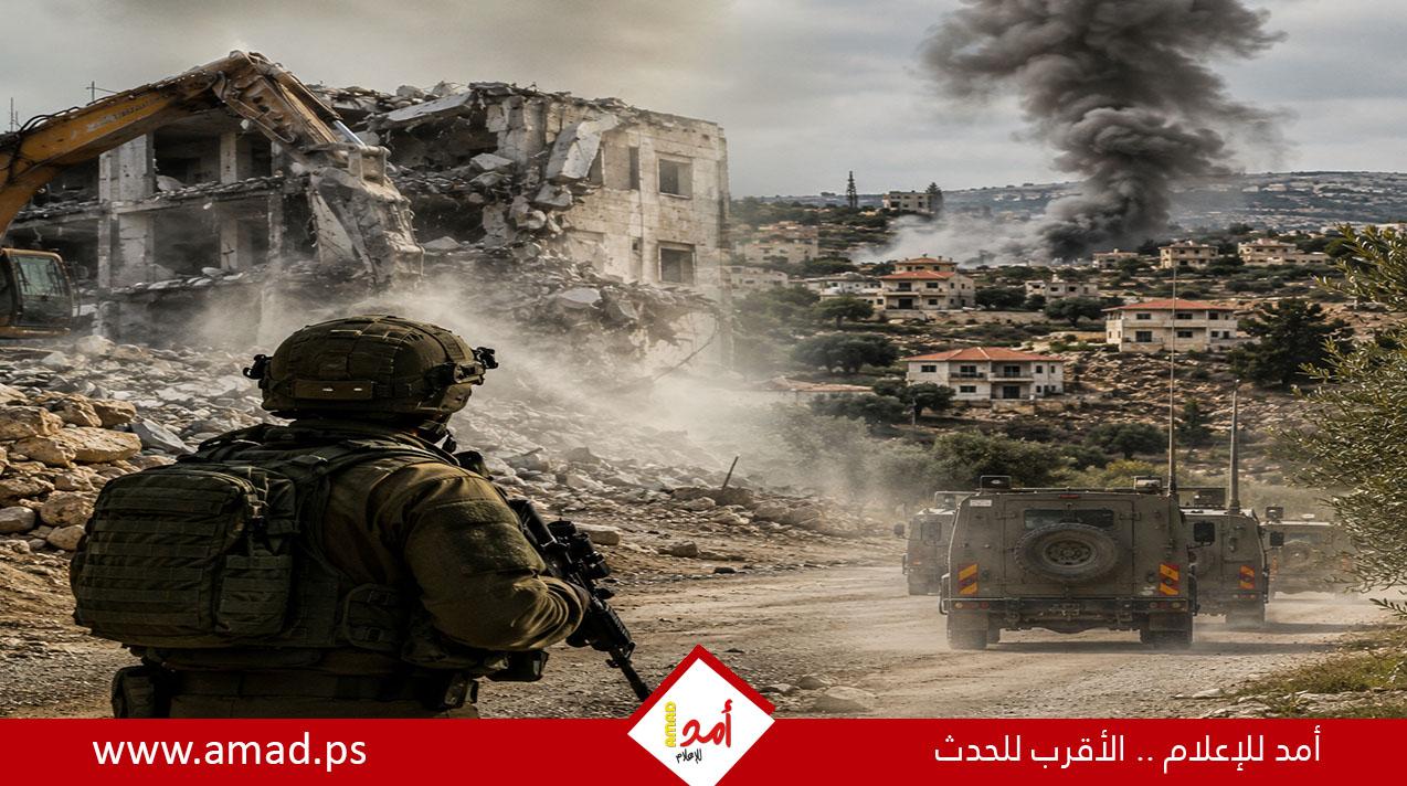 توغل لآليات جيش الاحتلال شرقي خانيونس متجاوزةً "الخط الأصفر" عند دوار بني سهيلا