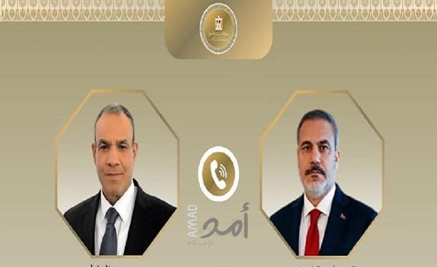 عبد العاطي يطلع فيدان على مستجدات الكارثة الإنسانية في قطاع غزة