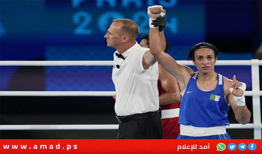 استقبال جماهيري لإيمان خليف في مسقط رأسها