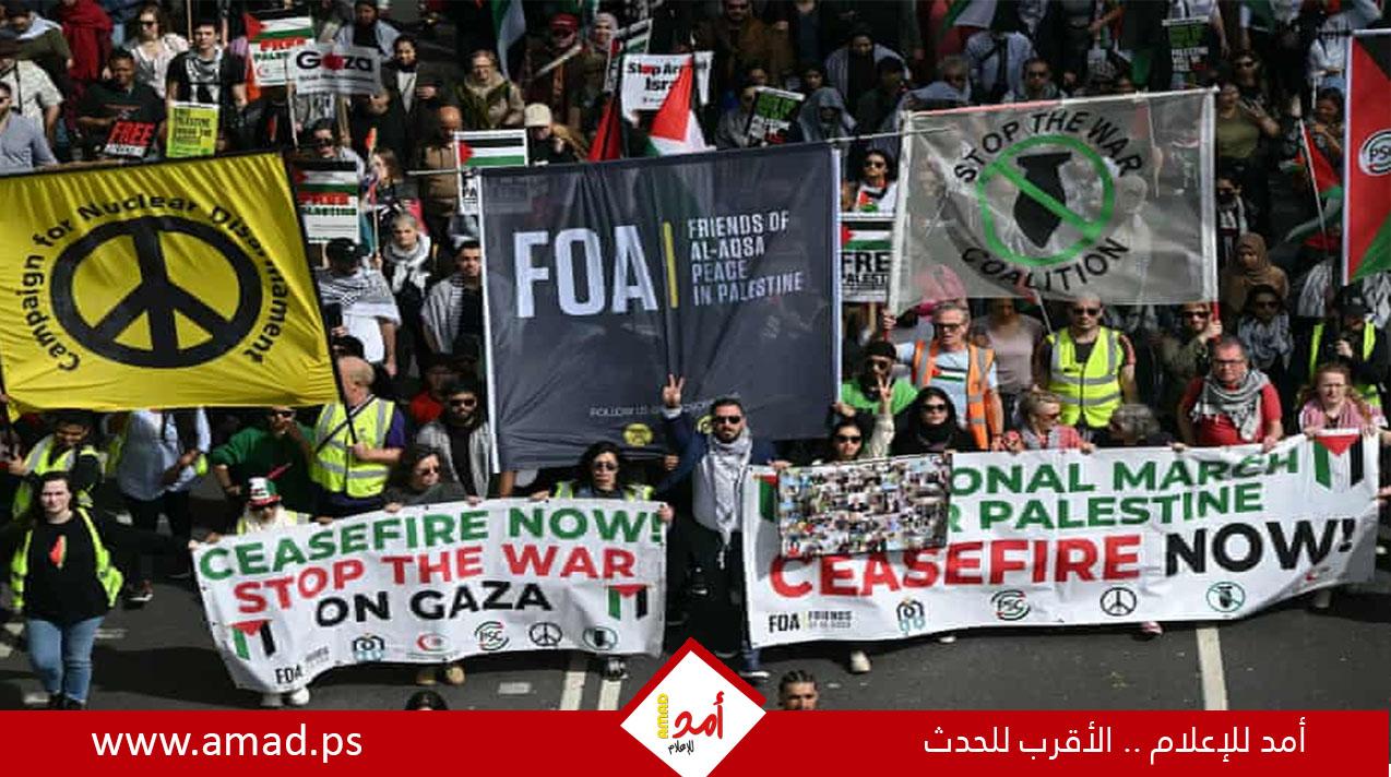 تظاهرات في مدن وعواصم عالمية تنديدا بالعدوان الإسرائيلي المتواصل على قطاع غزة -صور