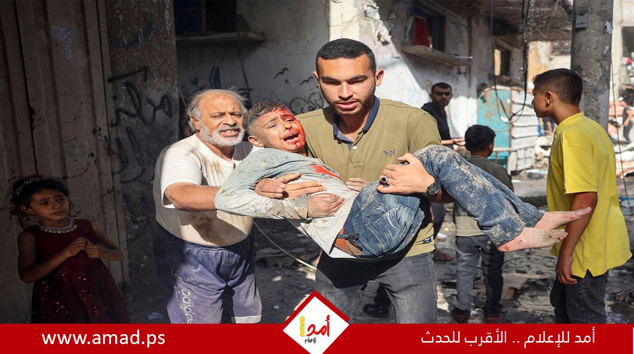 غزة: وفاة 11 نازحين وإصابةآخرين وفقدان آخرين جراء انهيار بناية تضررت جراء الحرب-فيديو