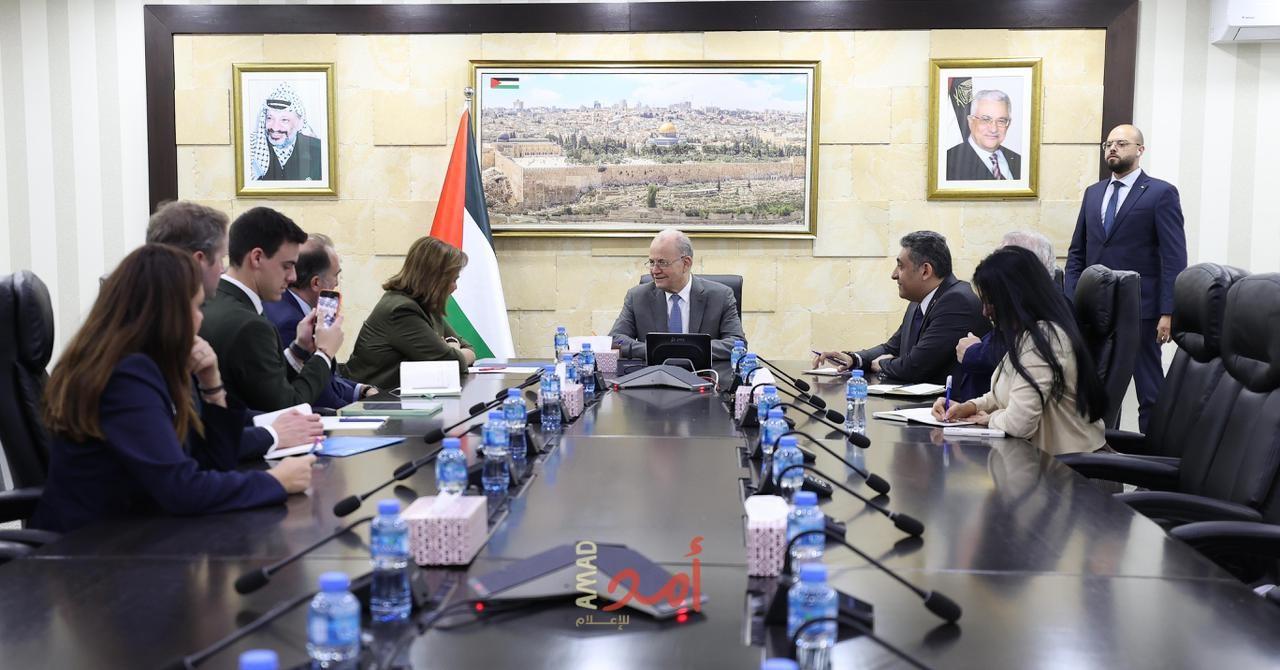 مع وفد أوروبي..مصطفى يؤكد أهمية تثبيت وقف إطلاق النار وإدخال المساعدات لغزة