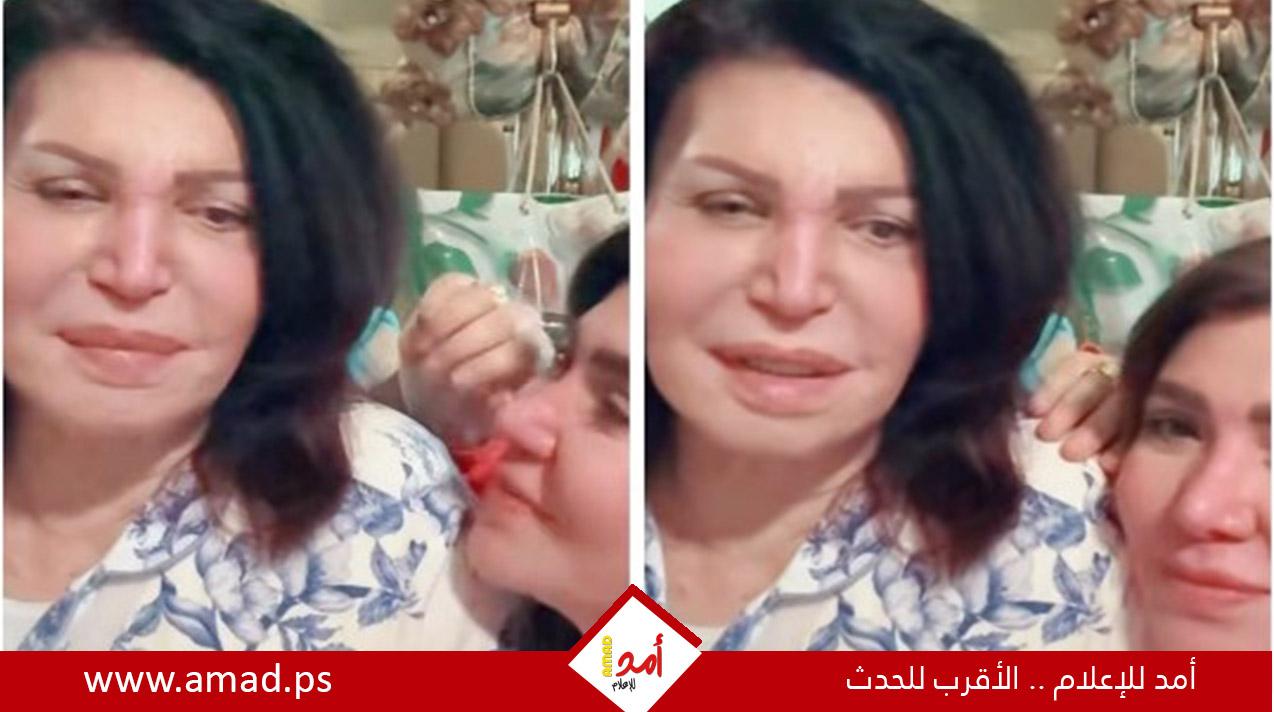 أحدث ظهور لـ نجوى فؤاد بعد إصابتها بكسر فى ذراعها
