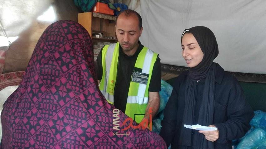 جمعية عطاء تقدم المساعدات للنازحين في شمال قطاع غزة- صور