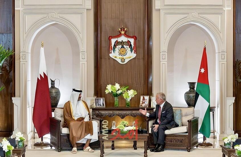 ملك الأردن وأمير قطر:  دعم الجهود القطرية المصرية الأمريكية لتنفيذ صفقة تهدئة وتبادل لإنهاء حرب غزة
