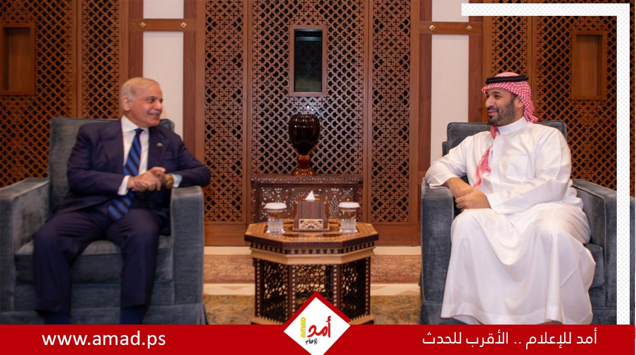 ولي العهد السعودي يلتقي رئيس وزراء باكستان ورئيس الأركان في جدة