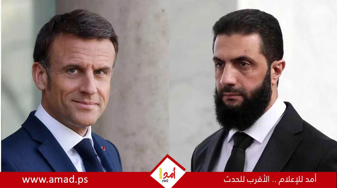 ماكرون يحدد 3 شروط لاستقبال الشرع