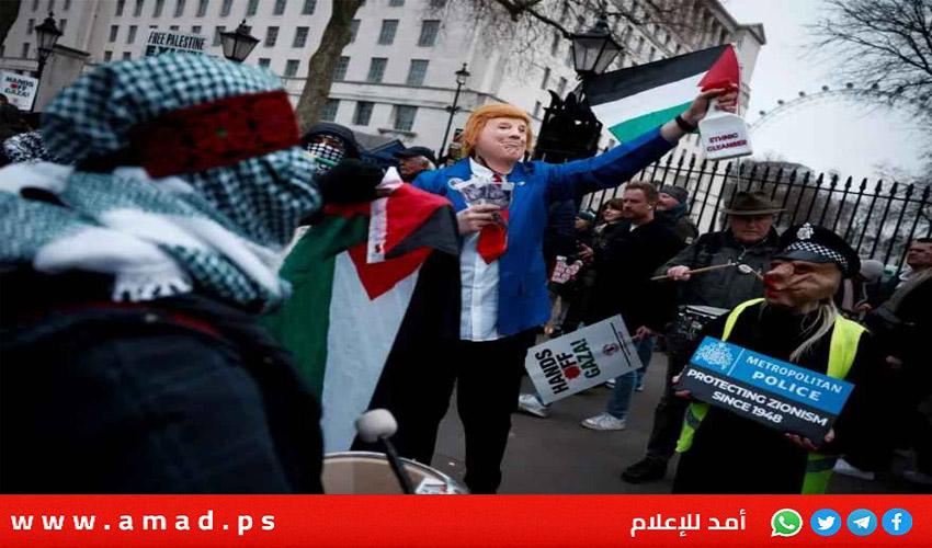 الآلاف يتظاهرون في لندن ضد خطة ترامب: "غزة ليست ولايتك رقم 52″