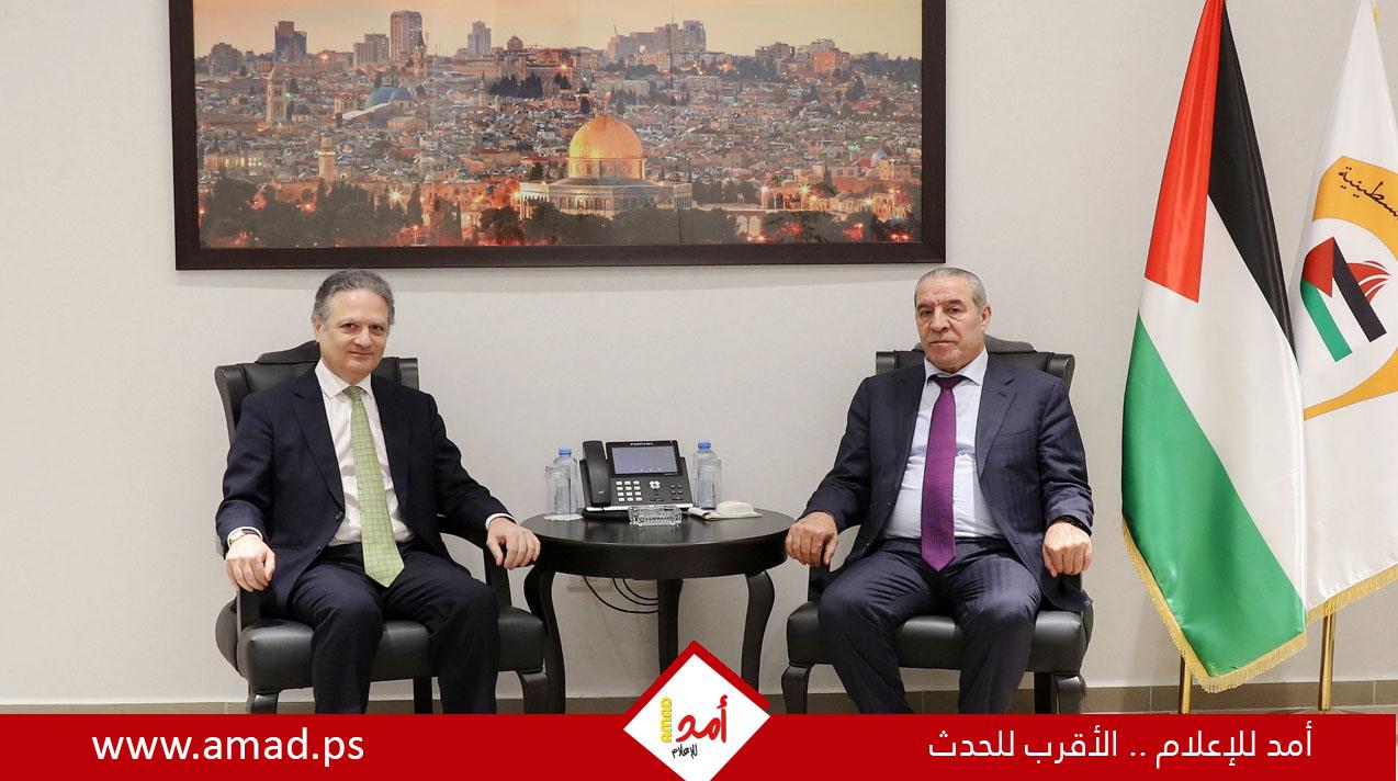 الشيخ يستقبل القنصل الإسباني لدى دولة فلسطين